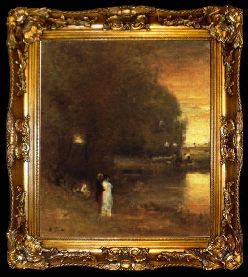 framed  George Inness Over the River, ta009-2
